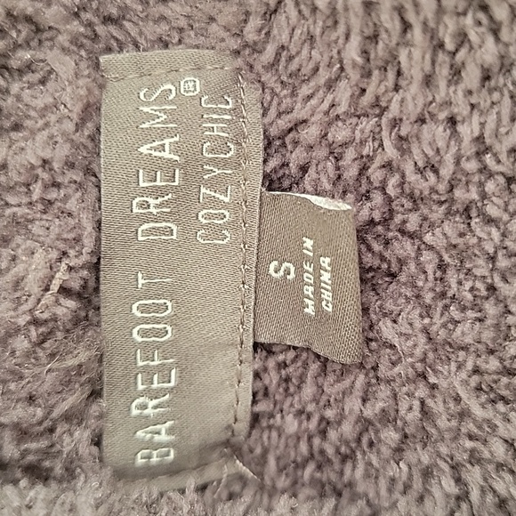 💗 BAREFOOT DREAMS CozyChic Lite Open Front Cardigan Sweater with Pockets Gray S - Picture 6 of 7